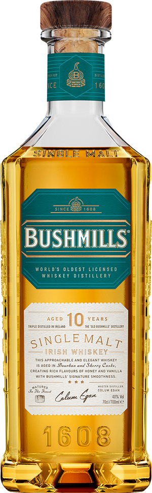 Bushmills 10 YO Single Malt Irish Whiskey - Ireland