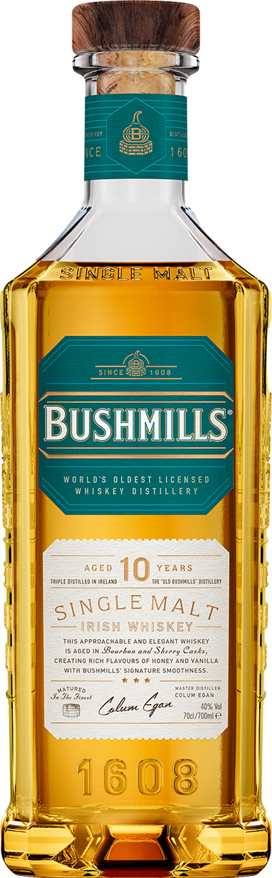 Bushmills 10 YO Single Malt Irish Whiskey - Ireland