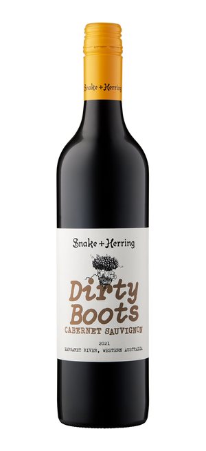 Snake & Herring Dirty Boots Cabernet Sauvignon 2021 - Margaret River, Western Australia