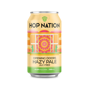 Hop Nation Opening Doors Hazy Pale Alcohol Free