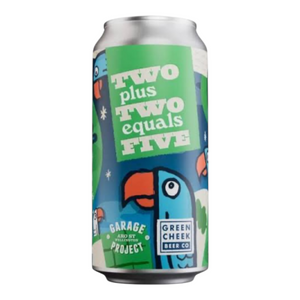 Garage Project x Green Cheek Beer Co. Two Plus Two Equals Five DDH Hazy IIIPA