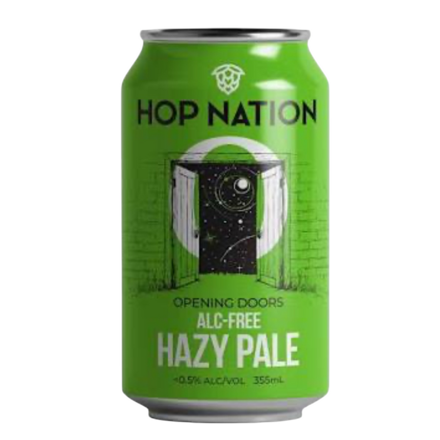 Hop Nation Opening Doors Hazy Pale Alcohol Free