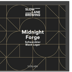 Slow Lane Midnight Forge Schwarzbier Black Lager