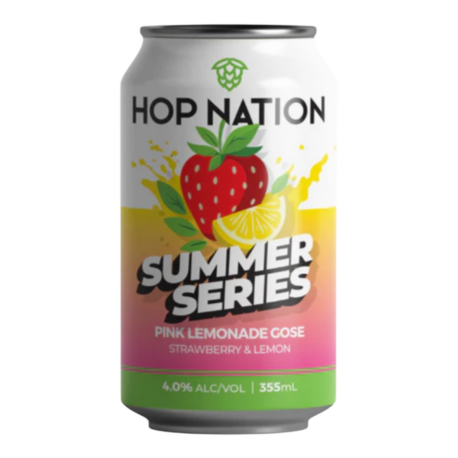 Hop Nation Pink Lemonade Gose Strawberry & Lemon