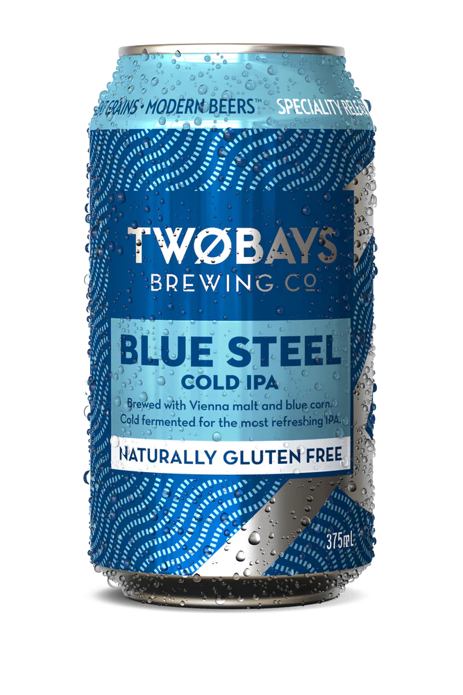 TwoBays Brewing Blue Steel Cold IPA - Gluten Free