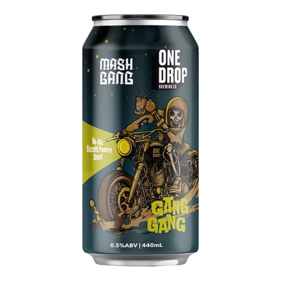 One Drop Brewing Co Gang Ganh Non-Alcoholic Biscotti Pastry Stout - Alcohol Free